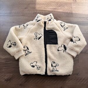 Zara Snoopy Teddy Jacket